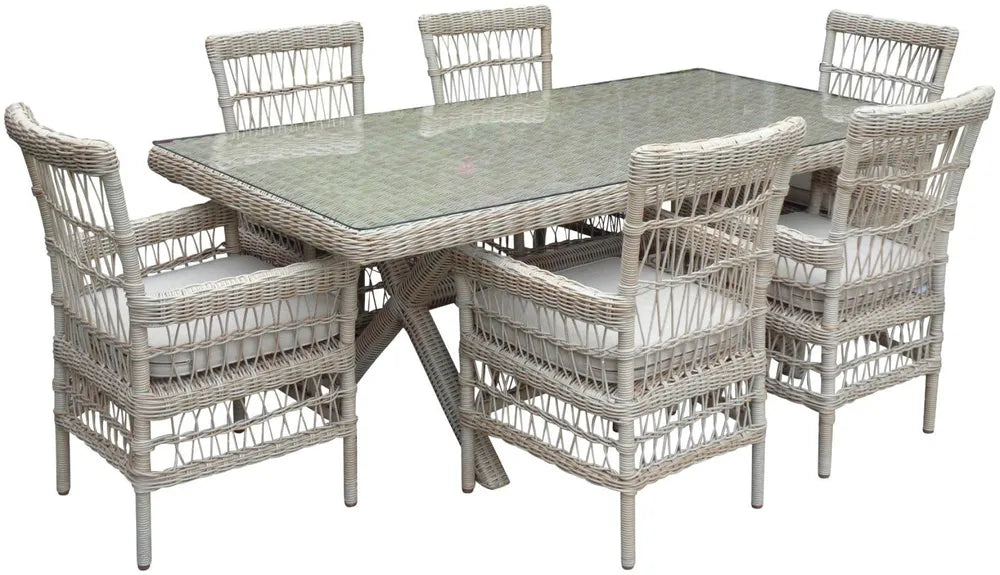 Provence Collection Outdoor 6 Seater Dining Set