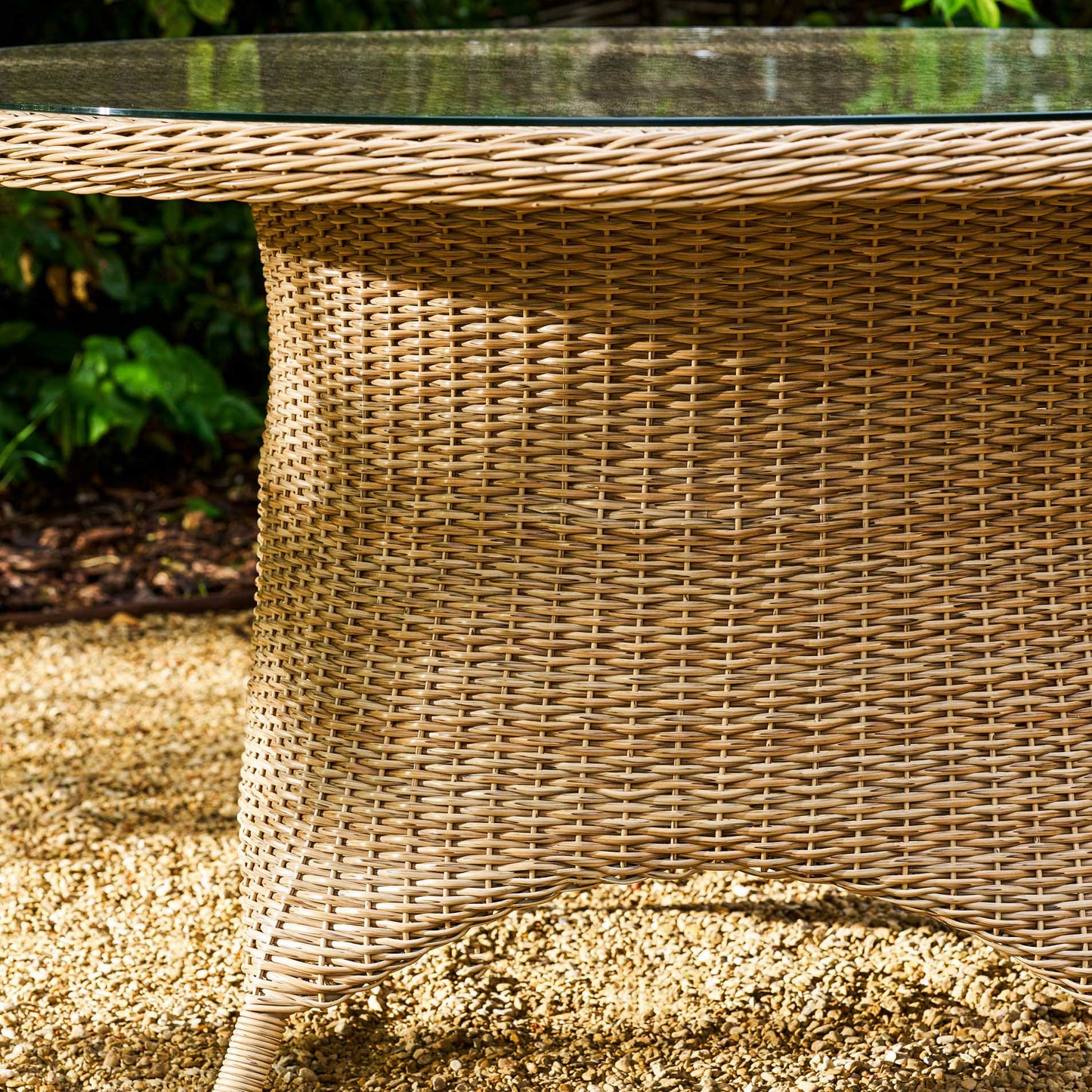 Round Dining Set Large Natural