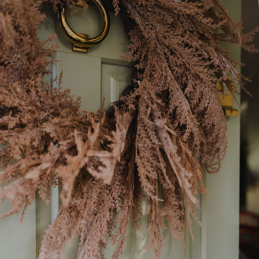 Faux Winter Wreath
