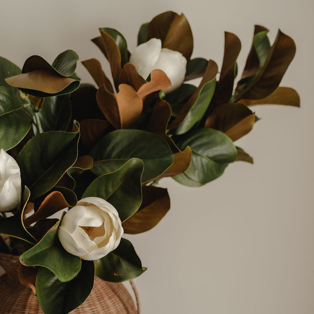 Grandiflora White Magnolia Spray