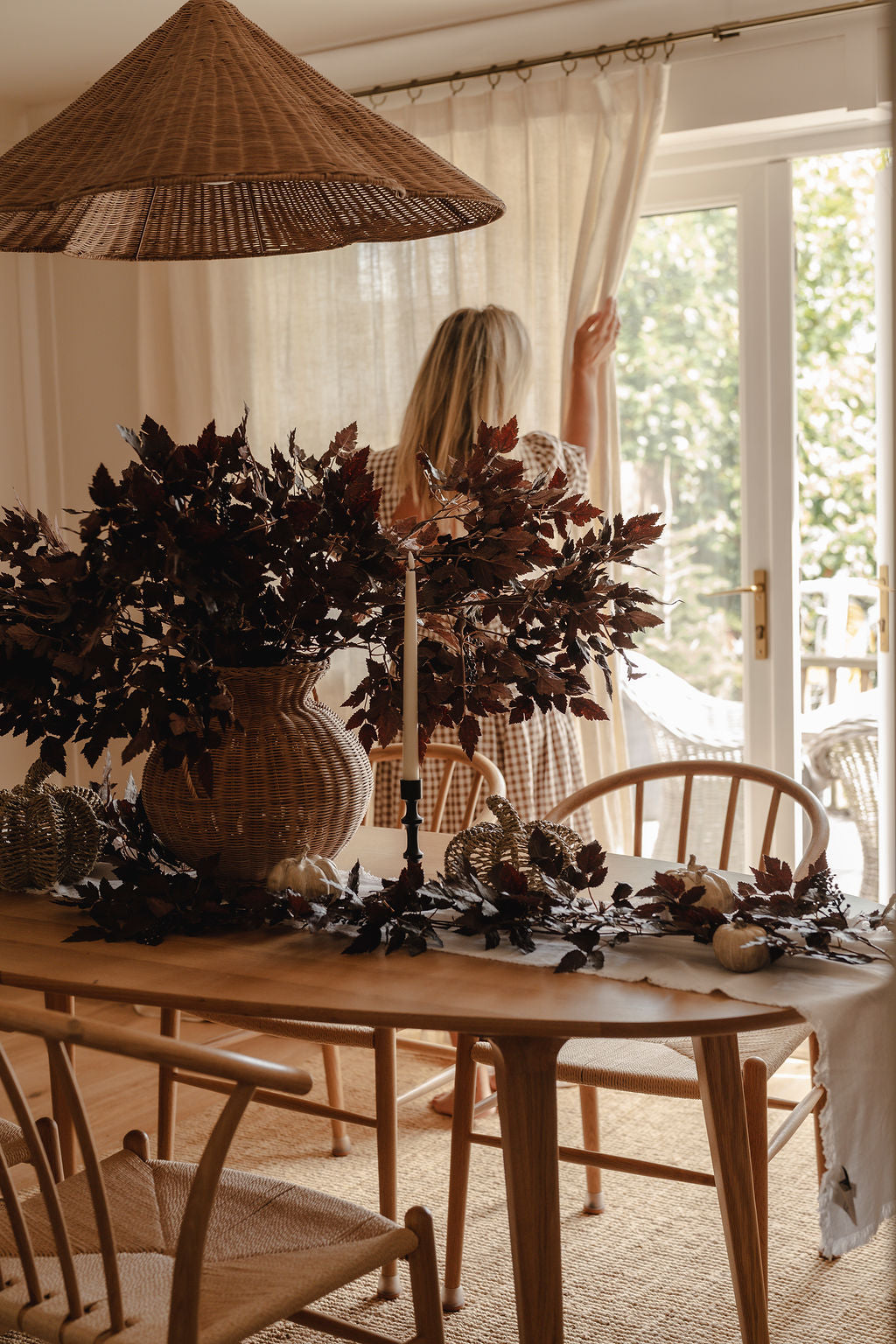 Luxury Burgundy Cimcifuga Autumn Branch
