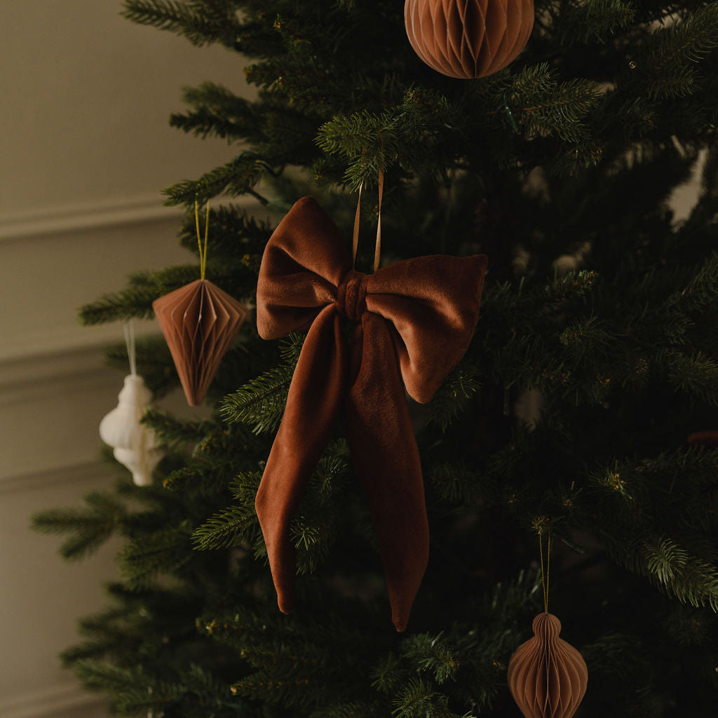 Velvet Caramel Bow