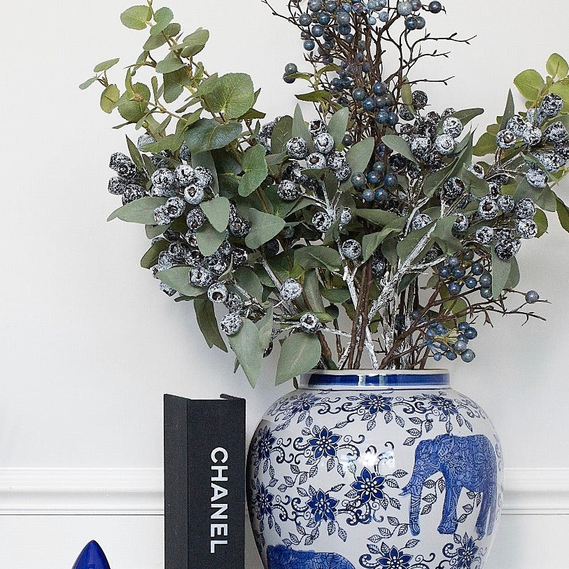 faux berry eucalyptus bouquet