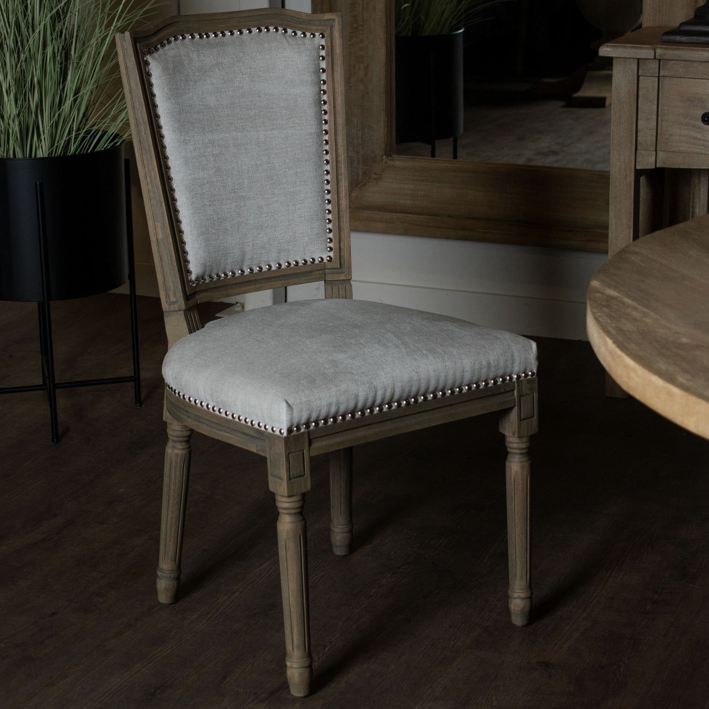 Ribchester Grey Fabric Dining Chair