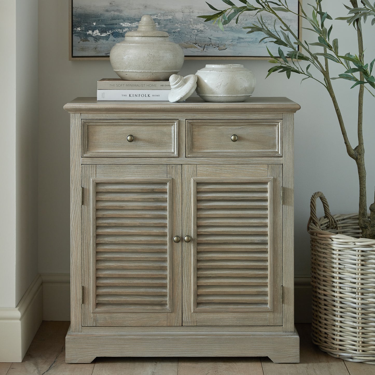 Delphine Collection 2 Drawer 2 Door Chest