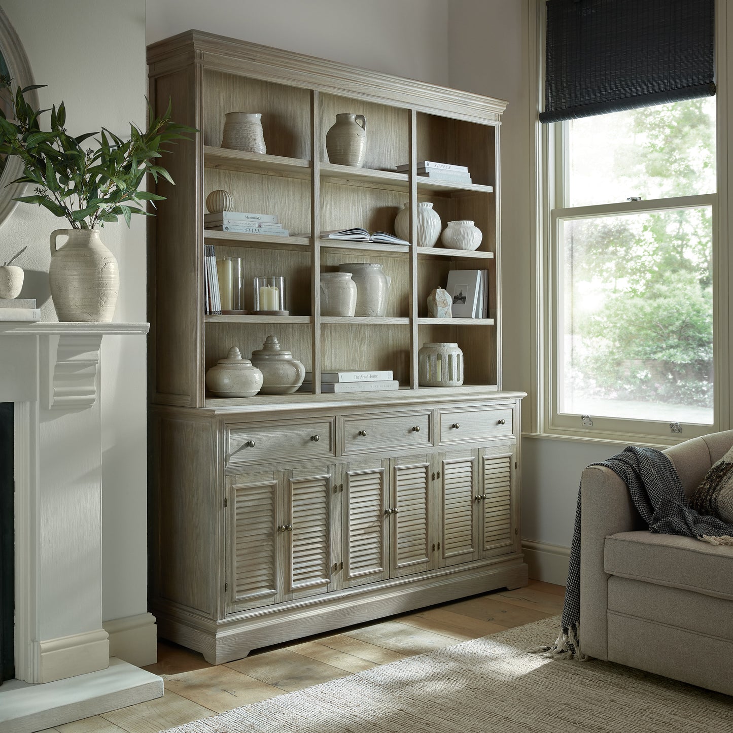 Delphine Collection 6 Door 3 Drawer Large Dresser Base