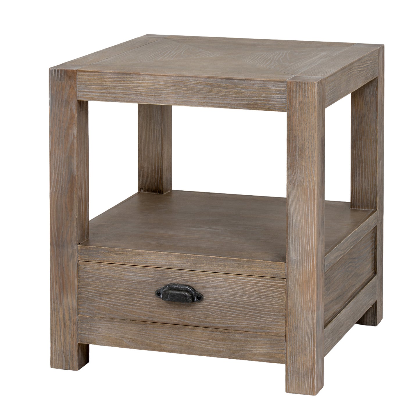 Haldon Collection 1 Drawer Side Table with Shelf