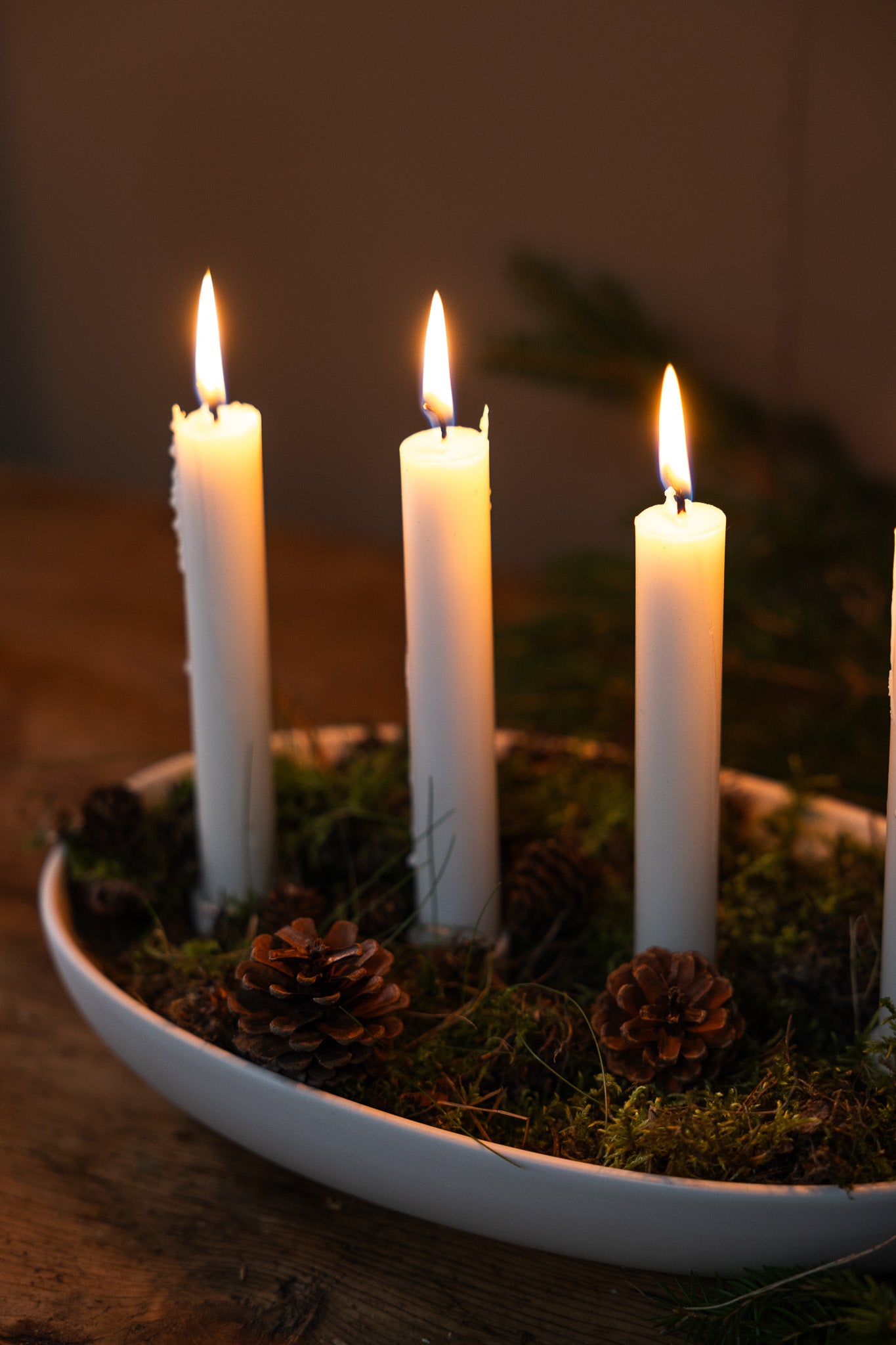 White Matte Candle Holder