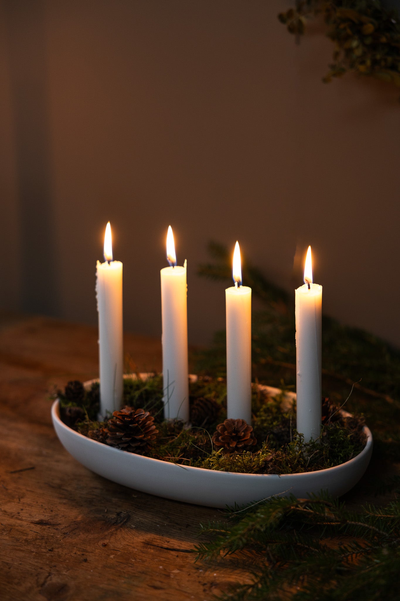 White Matte Candle Holder