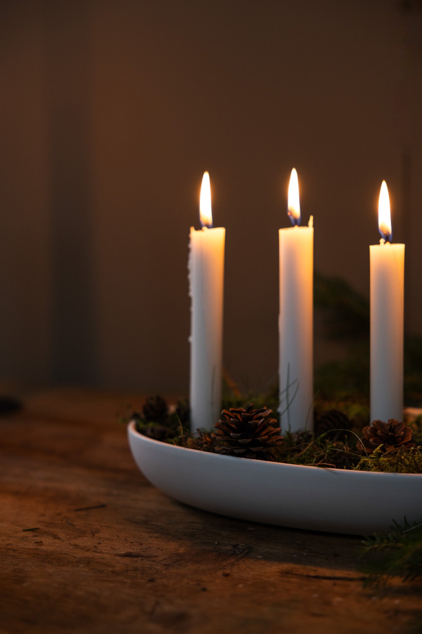 White Matte Candle Holder