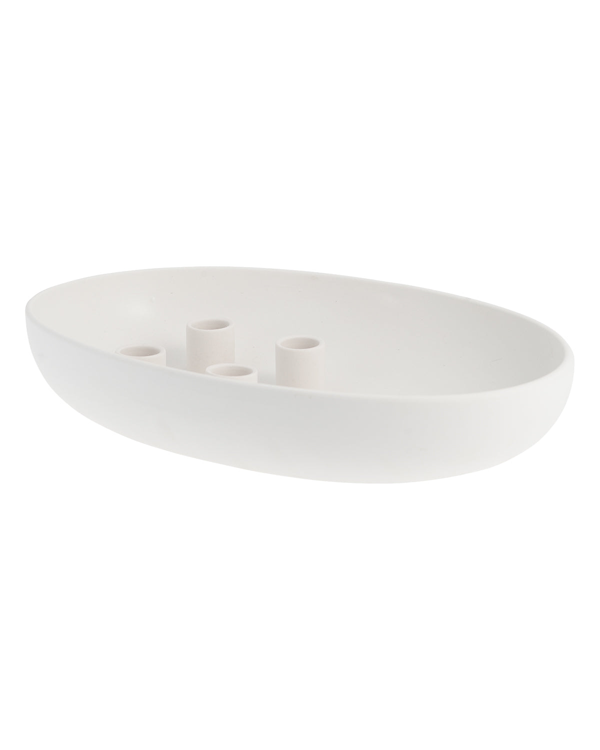 White Matte Candle Holder