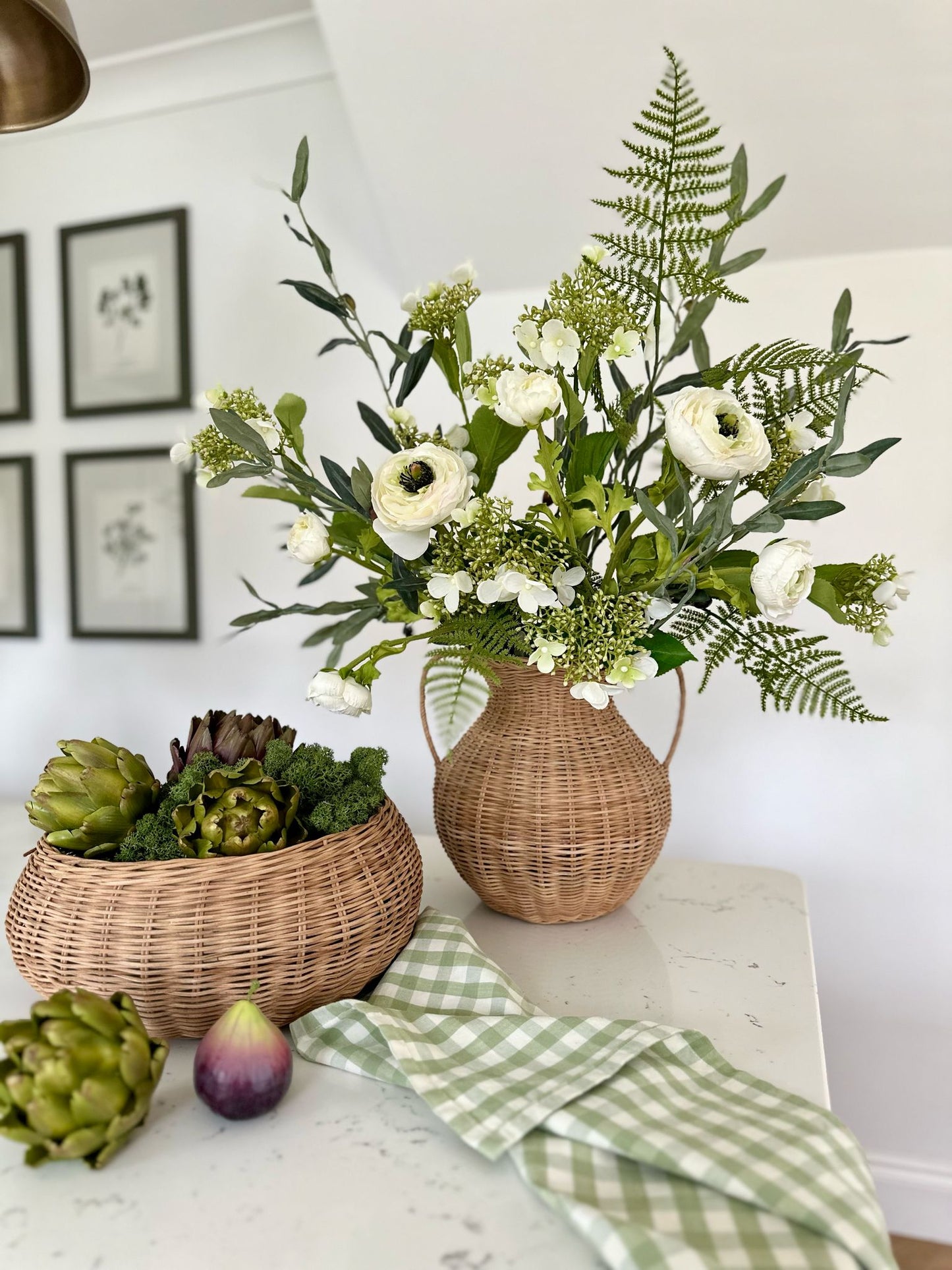 Faux Purple Artichoke | Set of Three