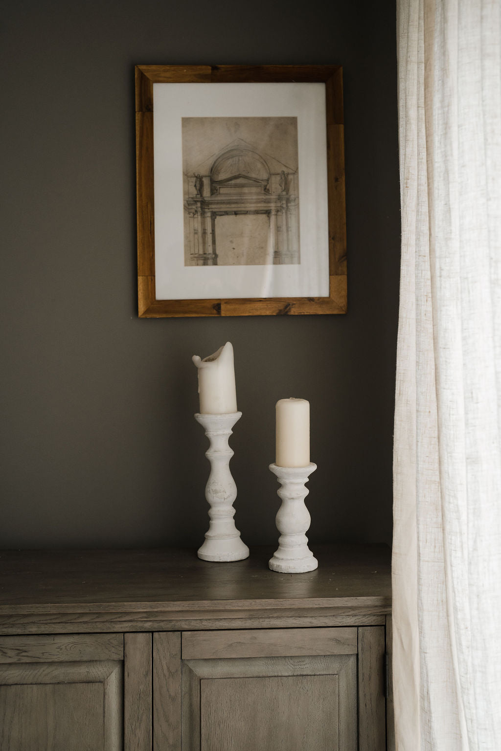 White Stone Candle Holders Sale