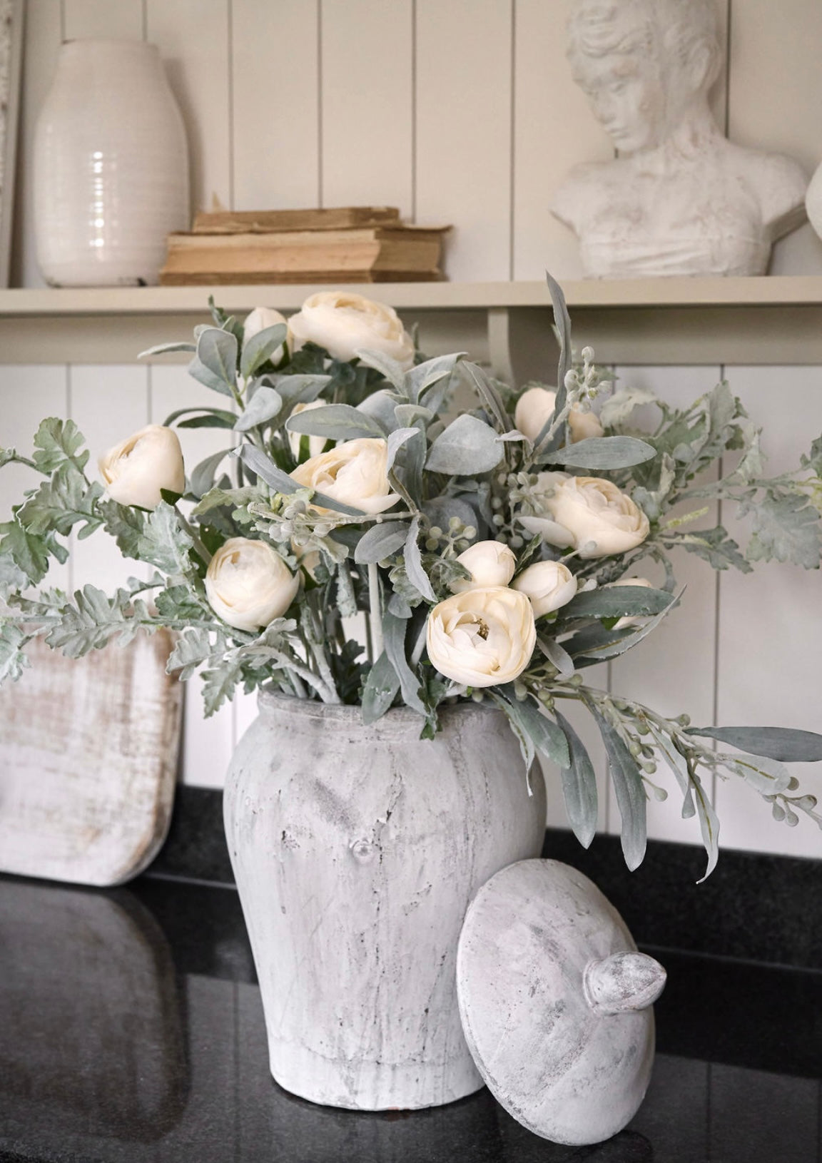 Lambs Ear and Ranunculus Arrangement Save 30% Limited Time Only