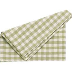 Gingham Napkins - Pale Olive (Set of 4)