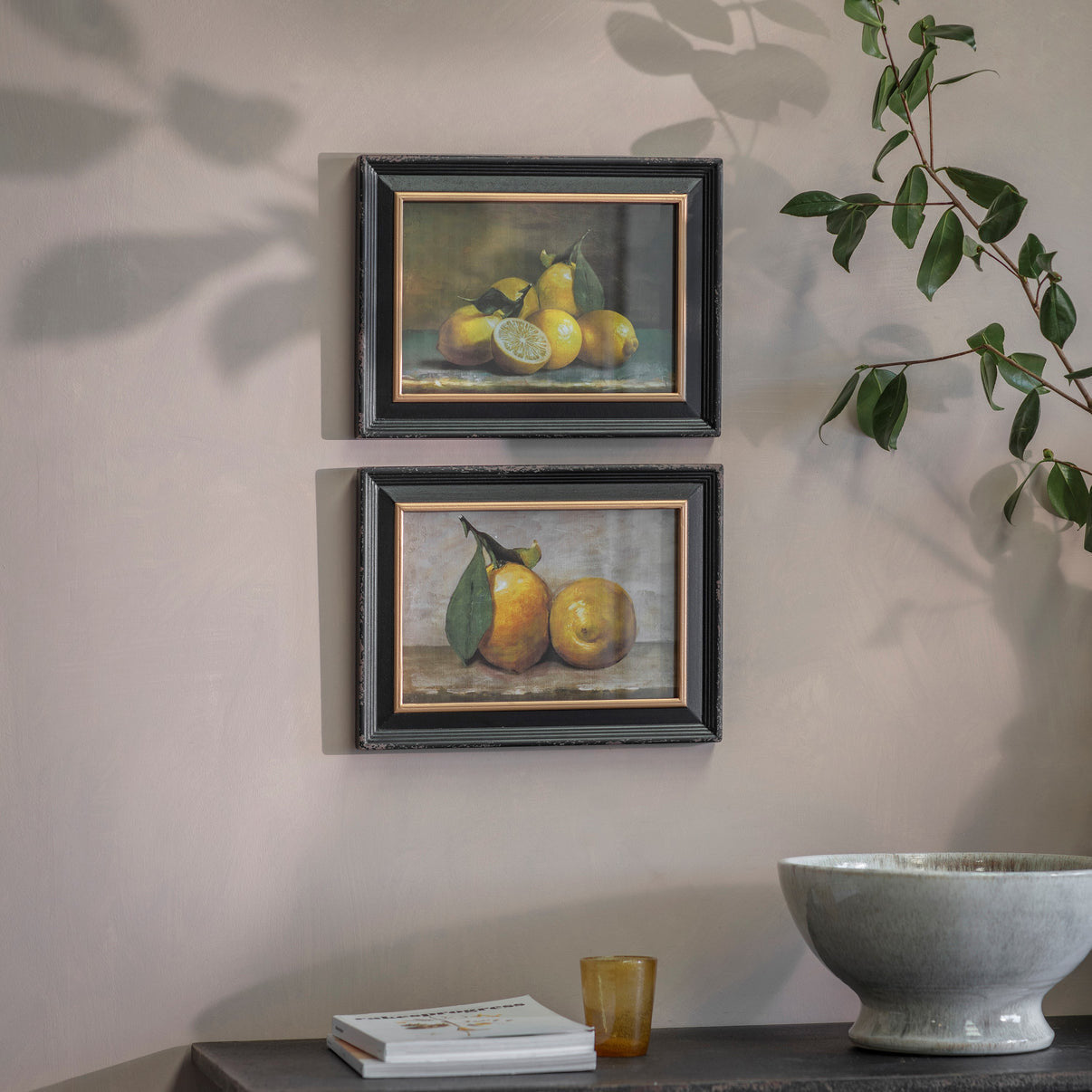 Croston Lemon Framed Print - Set of 2
