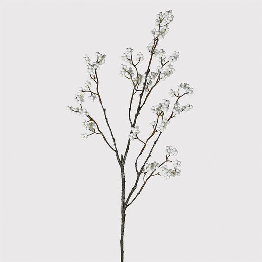 White Berry Branch Spray Tall