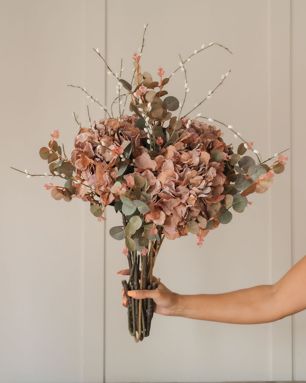 Burgundy Hydrangea Arrangement