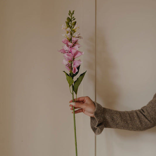 Pink Foxglove Spray