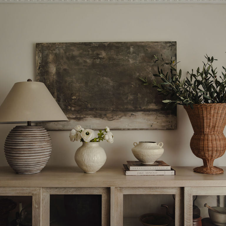 Rattan Urn & Olive Stem Bundle Worth £187 Bundle Price £149.60