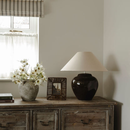 Rustic Beige Terracotta Vase
