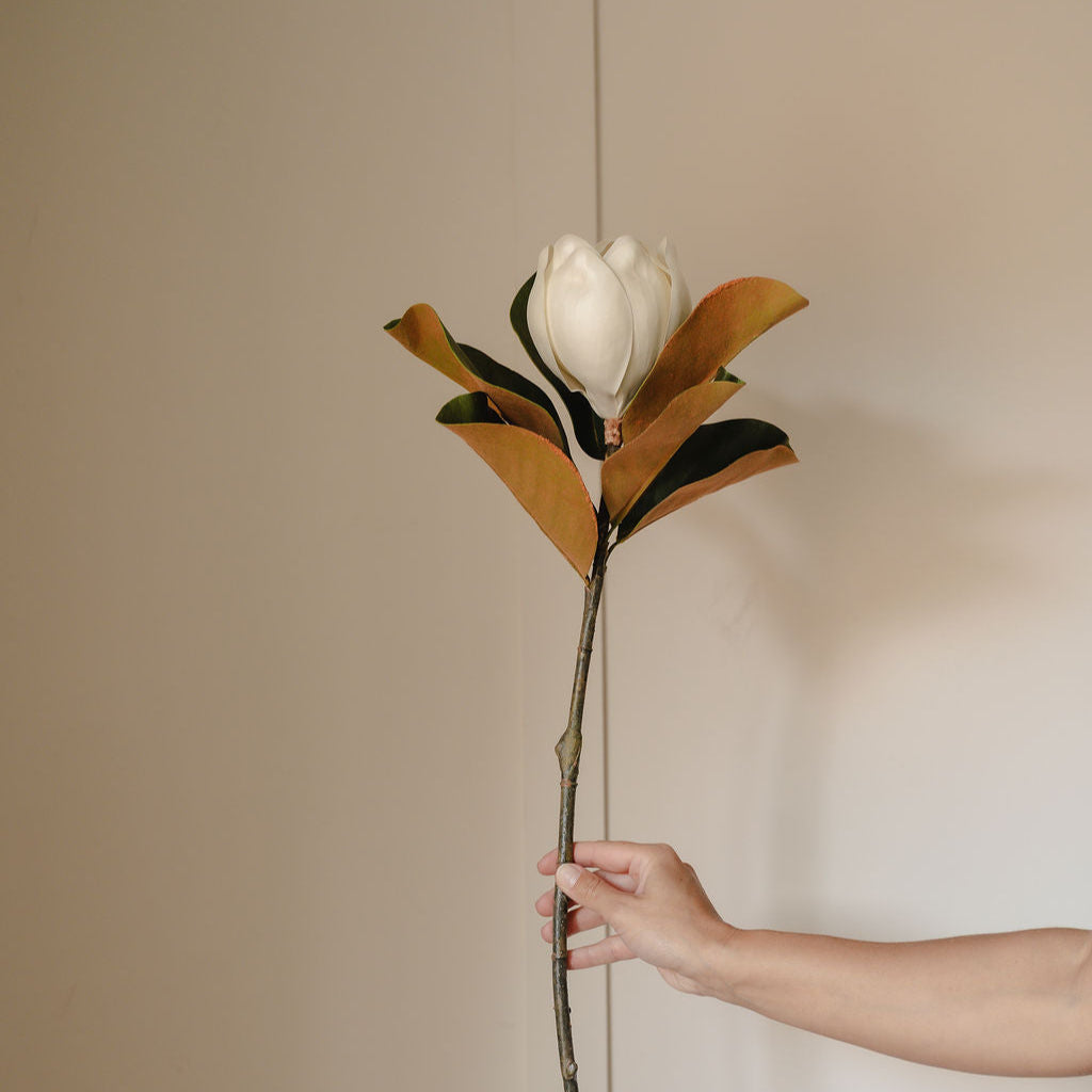 Grandiflora White Magnolia Spray