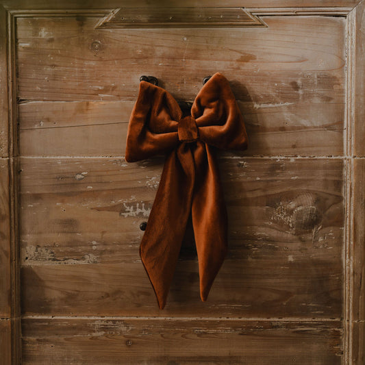 Velvet Caramel Bow