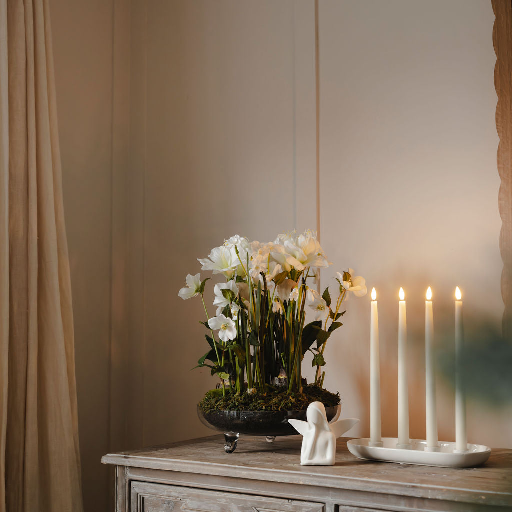 White Ceramic Light Up Angel