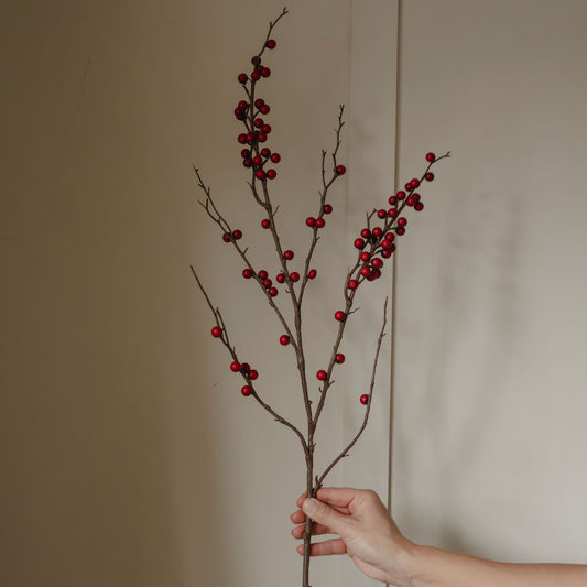 Tall Red Berry Stems