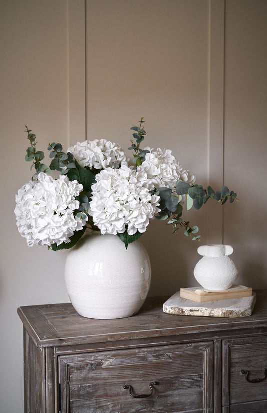 Classic Hydrangea and Eucalyptus Arrangement Save 30% Limited Time Only