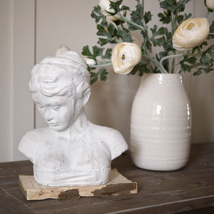 Beautiful Stone Woman's Head Icon
