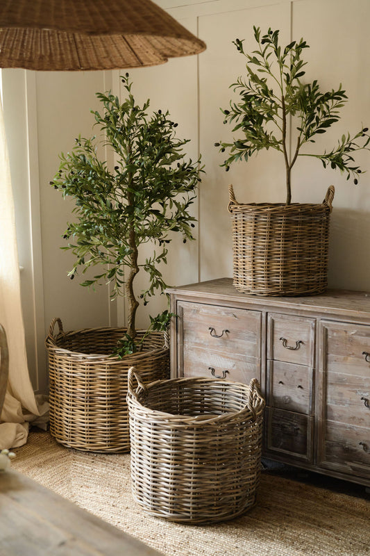 Set of 3 Round Kabu Baskets