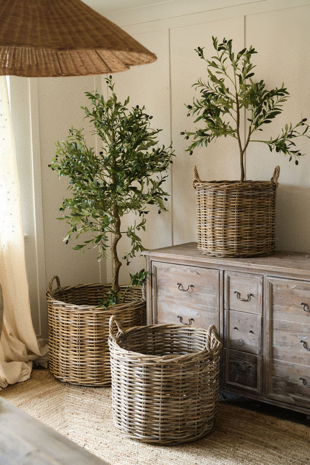 Set of 3 Round Kabu Baskets