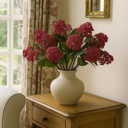 Artificial Red Skimmia