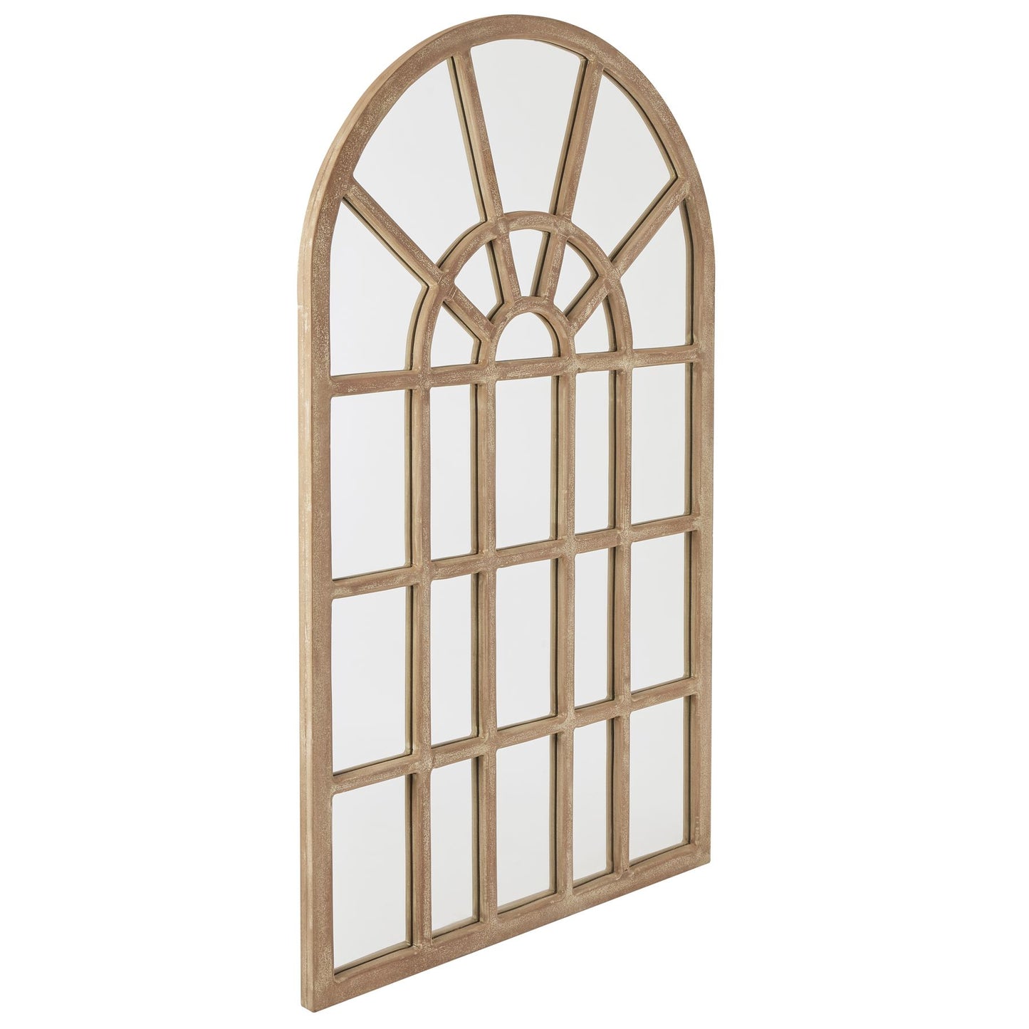 Evesham Collection Arched Paned Wall Mirror