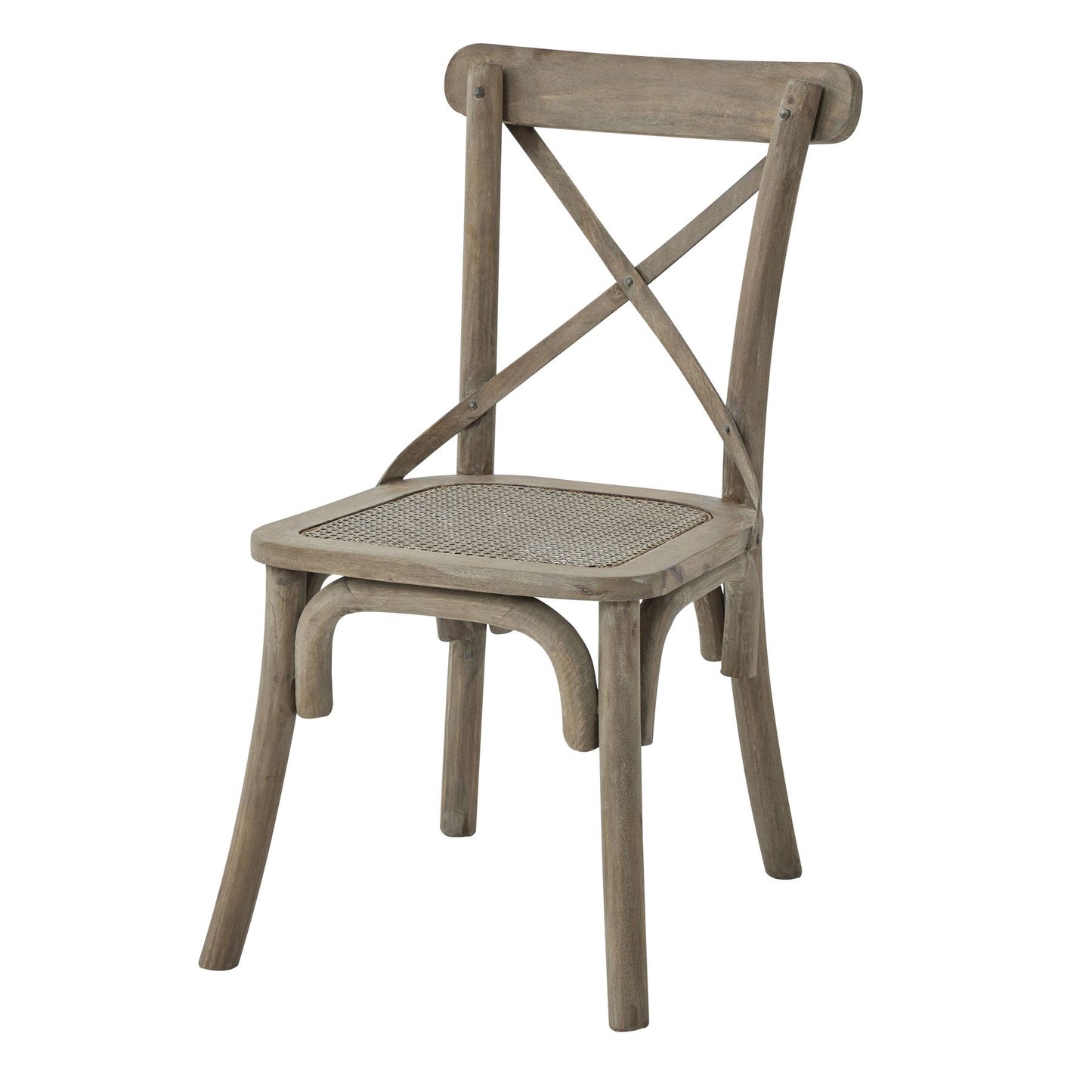 Evesham Collection Cross Back  Chair With Rush Seat